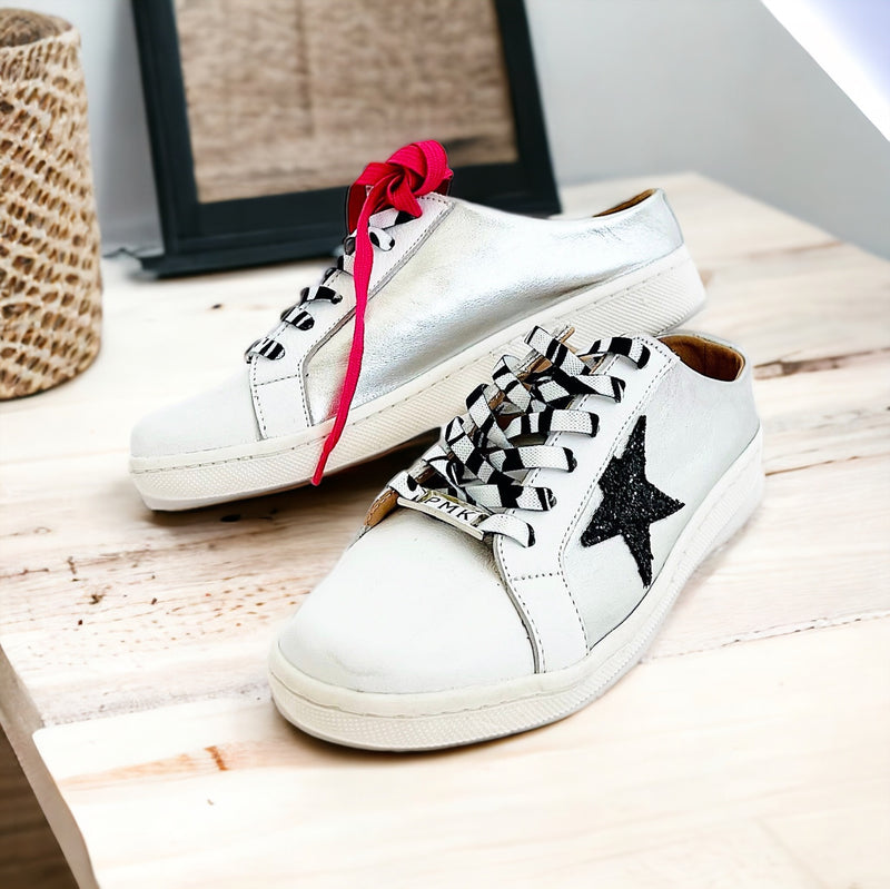 CB Mule Sneakers - Star/Silver-250 Shoes-PMK Shoes-Coastal Bloom Boutique, find the trendiest versions of the popular styles and looks Located in Indialantic, FL
