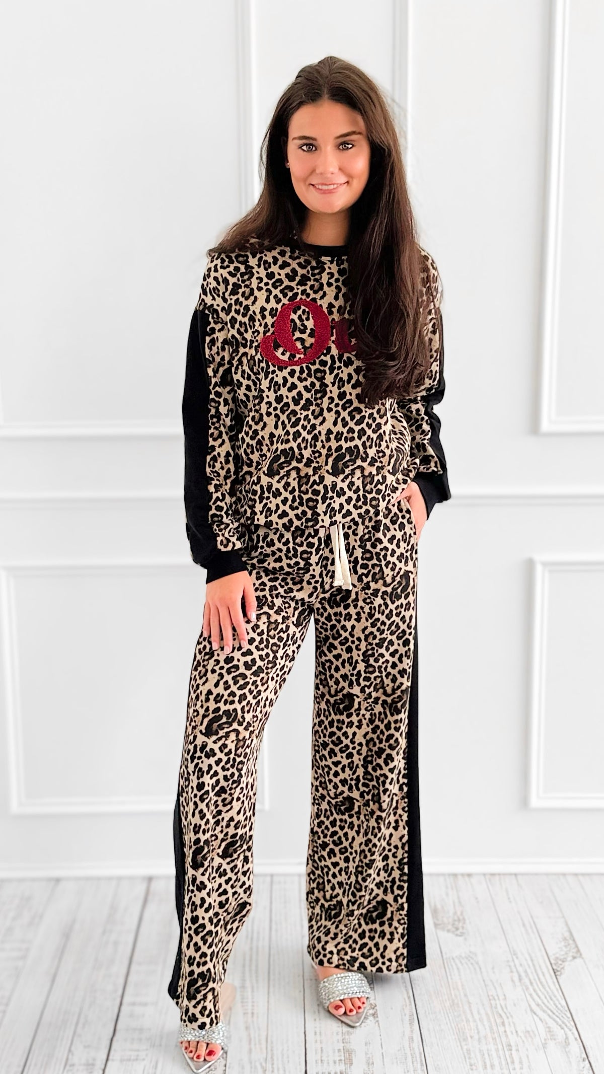 Leopard Accent Oui Italian Set-100 Pants-MOOIJ-Coastal Bloom Boutique, find the trendiest versions of the popular styles and looks Located in Indialantic, FL