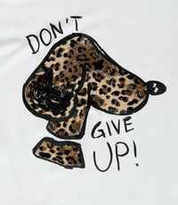 "Don't Give Up" Casual Italian Tee-110 short Sleeve Top-Mitica & Co-Coastal Bloom Boutique, find the trendiest versions of the popular styles and looks Located in Indialantic, FL