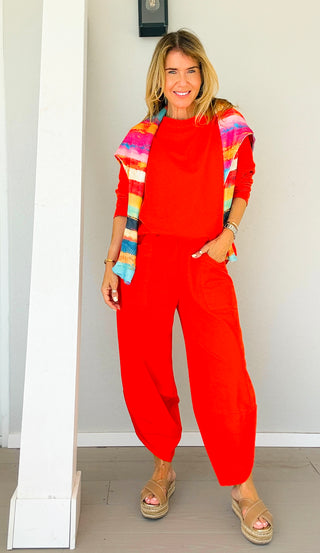 La Spezia Italian Barrel Cotton Set - Red Orange