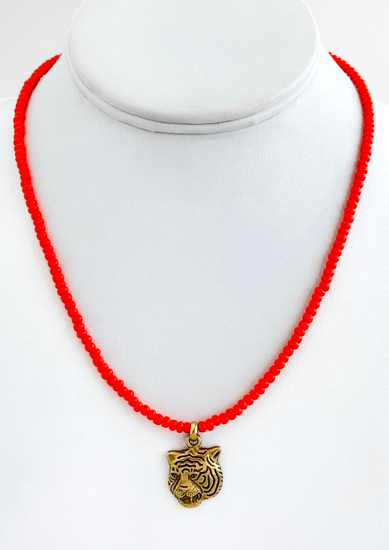 Roar Pendant Statement Necklace-230 Jewelry-YOCHI-Coastal Bloom Boutique, find the trendiest versions of the popular styles and looks Located in Indialantic, FL