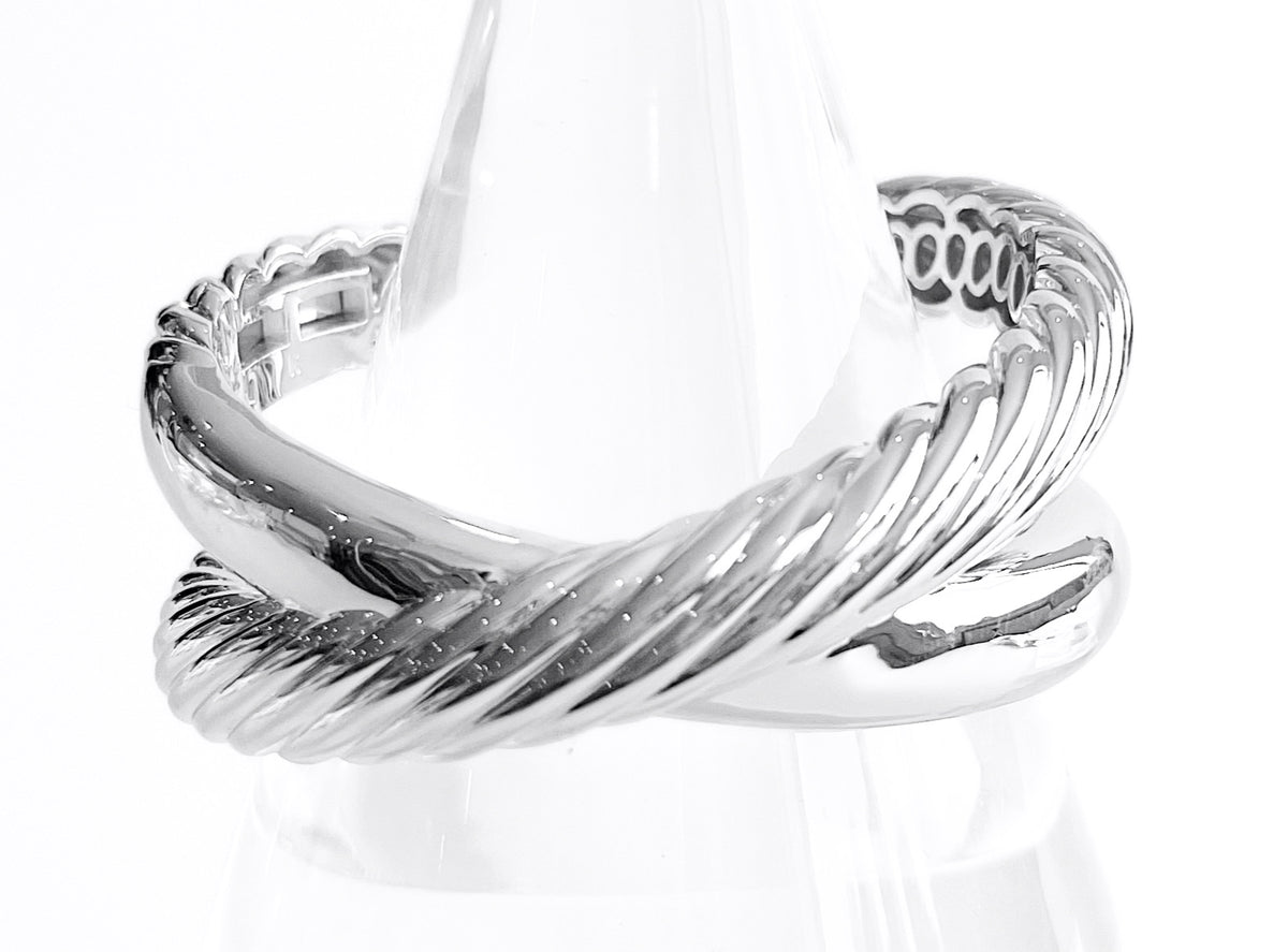 Chunky Cable Twist & Smooth Cuff Bracelet-230 Jewelry-NYC-Coastal Bloom Boutique, find the trendiest versions of the popular styles and looks Located in Indialantic, FL