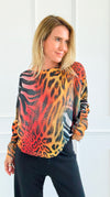 Untamed Allure Italian St Tropez Sweater-140 Sweaters-SORPRESA-Coastal Bloom Boutique, find the trendiest versions of the popular styles and looks Located in Indialantic, FL