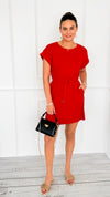 Laid-Back Elegance Cinched Dress-200 Dresses/Jumpsuits/Rompers-Jodifl-Coastal Bloom Boutique, find the trendiest versions of the popular styles and looks Located in Indialantic, FL