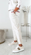 Karine Crepe Knit Pant - Beige-170 Bottoms-Joh Apparel-Coastal Bloom Boutique, find the trendiest versions of the popular styles and looks Located in Indialantic, FL
