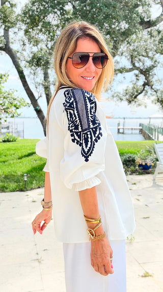 The Artisan Embroidered Blouse