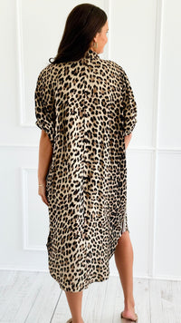 Wild Rhythm Dolman Midi Dress-200 Dresses/Jumpsuits/Rompers-ENTRO-Coastal Bloom Boutique, find the trendiest versions of the popular styles and looks Located in Indialantic, FL