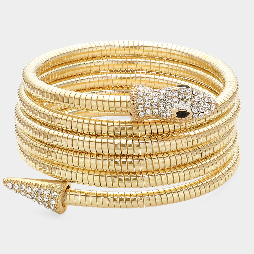 CZ Znake Bracelet-230 Jewelry-NYW-Coastal Bloom Boutique, find the trendiest versions of the popular styles and looks Located in Indialantic, FL