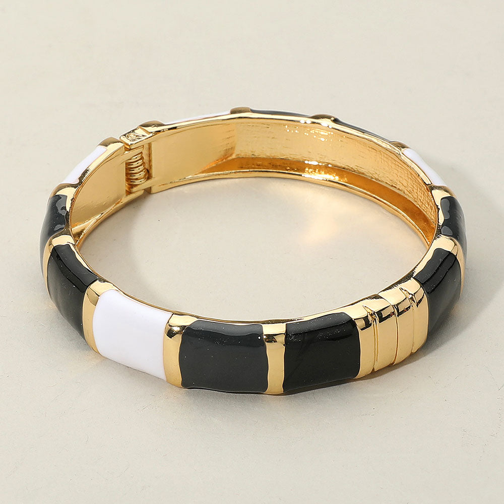 Candy Marble Hinge Bracelet - Black, Multi-230 Jewelry-NYW-Coastal Bloom Boutique, find the trendiest versions of the popular styles and looks Located in Indialantic, FL