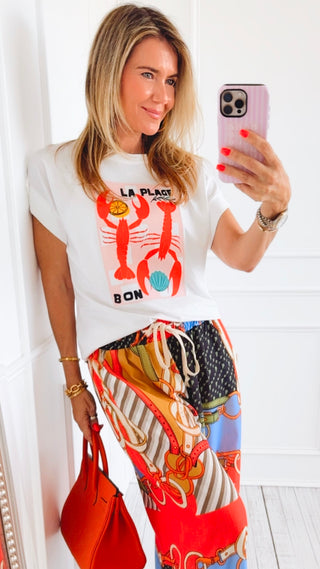 Seaside Lobster Italian Graphic Tee