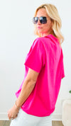Saint Tropez Tee-110 Short Sleeve Tops-Sweet Claire-Coastal Bloom Boutique, find the trendiest versions of the popular styles and looks Located in Indialantic, FL