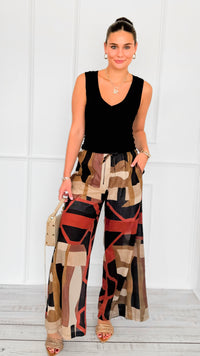 Abstract Trail Italian Pant-100 Pants-BETTER GO-Coastal Bloom Boutique, find the trendiest versions of the popular styles and looks Located in Indialantic, FL