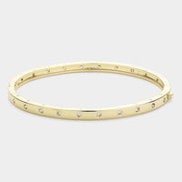 CZ Station Bangle Bracelet-230 Jewelry-NYW-Coastal Bloom Boutique, find the trendiest versions of the popular styles and looks Located in Indialantic, FL