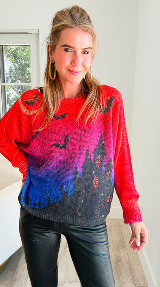 Moonlit Manor Lurex Italian St Tropez Knit Top