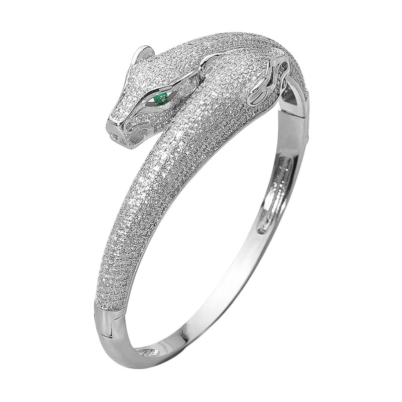 Dual Panther Head Bracelet-230 Jewelry-NYW-Coastal Bloom Boutique, find the trendiest versions of the popular styles and looks Located in Indialantic, FL