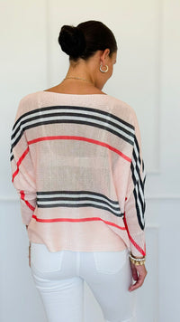Iconic Striped Italian St Tropez Knit-140 Sweaters-SORPRESA-Coastal Bloom Boutique, find the trendiest versions of the popular styles and looks Located in Indialantic, FL