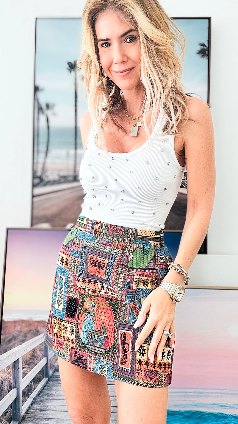 Window Shopping Mini Skirt-170 Bottoms-La' Ros-Coastal Bloom Boutique, find the trendiest versions of the popular styles and looks Located in Indialantic, FL