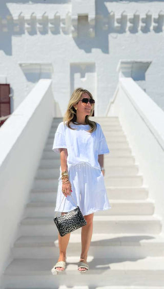 Coffee Run Cotton Set- White