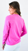 Essential Long-Sleeve Activewear Top- Pink-110 Long Sleeve Tops-Mono B-Coastal Bloom Boutique, find the trendiest versions of the popular styles and looks Located in Indialantic, FL