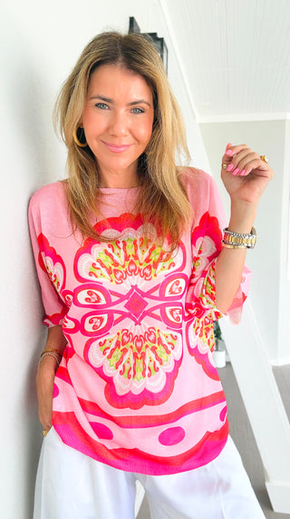 Cabana Crush Italian Monaco Knit Top