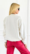 Martha’s Vineyard Coastal Sweatshirt-130 Long Sleeve Tops-Sweet Claire-Coastal Bloom Boutique, find the trendiest versions of the popular styles and looks Located in Indialantic, FL