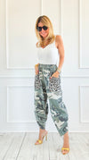 Camo & Wild Italian Barrel Pant-100 Pants-AZUL MONACO-Coastal Bloom Boutique, find the trendiest versions of the popular styles and looks Located in Indialantic, FL