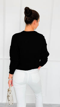 Star Wild Long Sleeve Top- Black-110 Long Sleeve Tops-V SKY-Coastal Bloom Boutique, find the trendiest versions of the popular styles and looks Located in Indialantic, FL