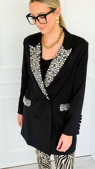 Embellished Lapel Blazer