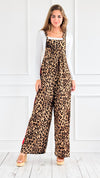 Wild at Heart Leopard Overalls-200 Dresses/Jumpsuits/Rompers-oddi-Coastal Bloom Boutique, find the trendiest versions of the popular styles and looks Located in Indialantic, FL