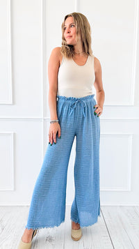 Coastal Air Wide Leg Pants-170 Bottoms-V6-Coastal Bloom Boutique, find the trendiest versions of the popular styles and looks Located in Indialantic, FL