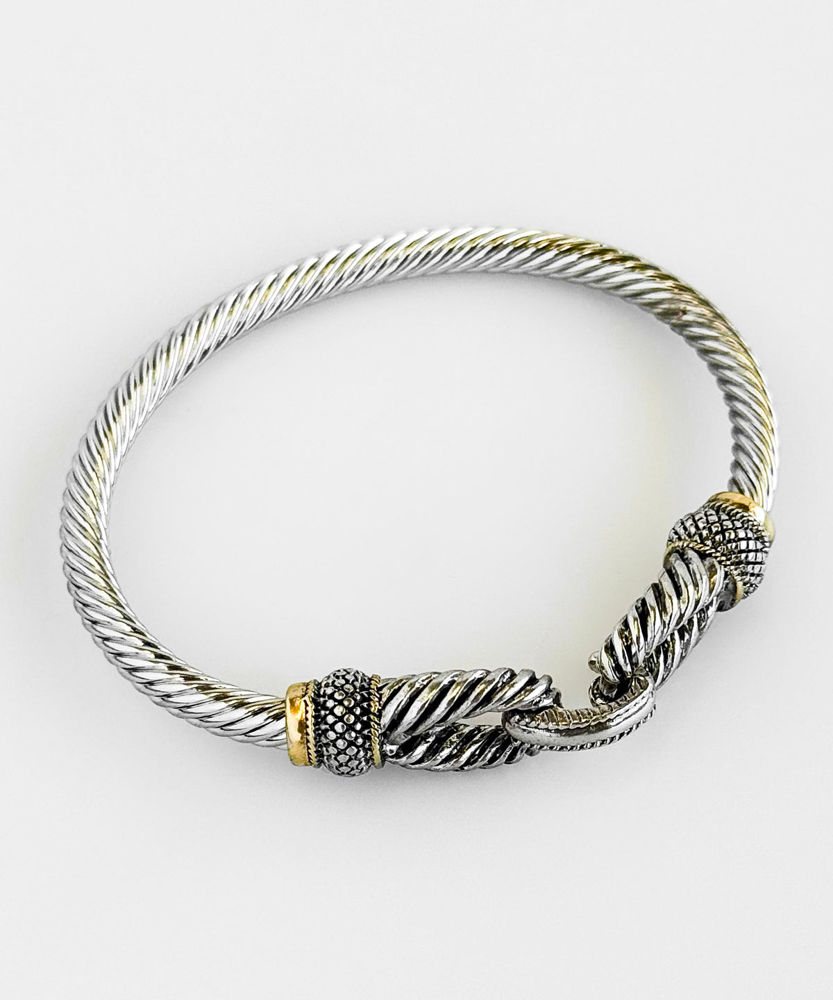 Twisted Rope Link Bracelet-230 Jewelry-GS JEWELRY-Coastal Bloom Boutique, find the trendiest versions of the popular styles and looks Located in Indialantic, FL