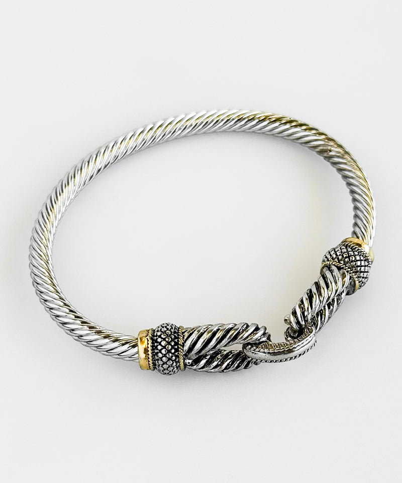 Twisted Rope Link Bracelet-230 Jewelry-GS JEWELRY-Coastal Bloom Boutique, find the trendiest versions of the popular styles and looks Located in Indialantic, FL