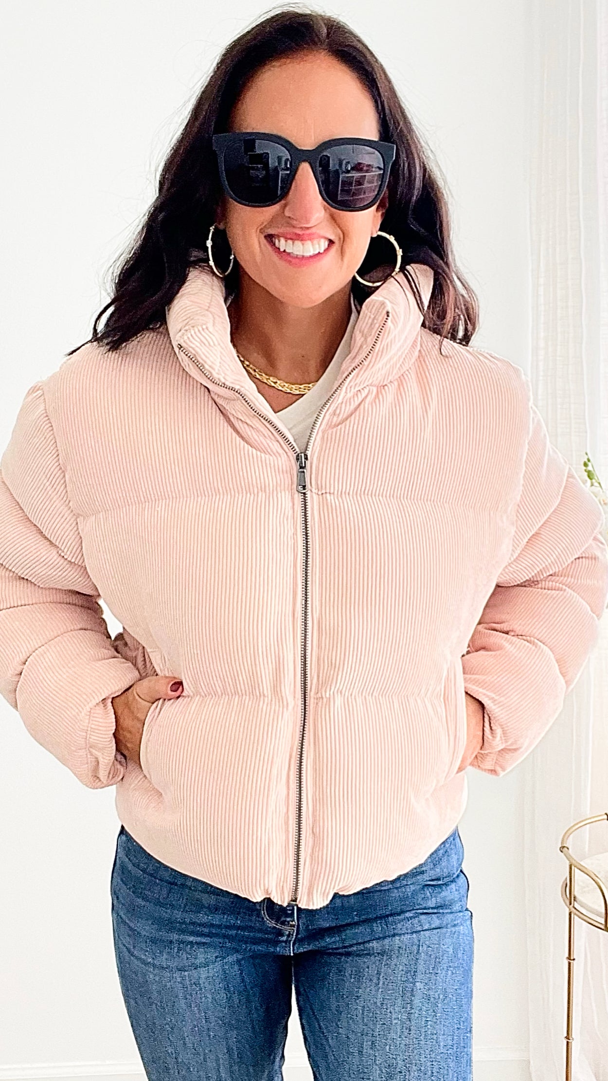 Forever 21 hotsell pink puffer jacket