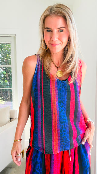 Midnight Mischief Italian Knit Tank Top