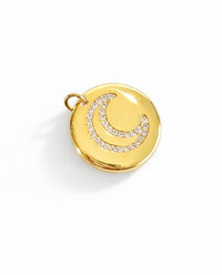 Micropave  Moon Pendant