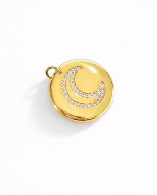Micropave  Moon Pendant