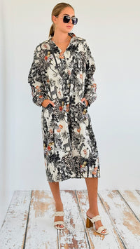 Glamour Safari Italian Dress-200 Dresses/Jumpsuits/Rompers-Italianissimo-Coastal Bloom Boutique, find the trendiest versions of the popular styles and looks Located in Indialantic, FL