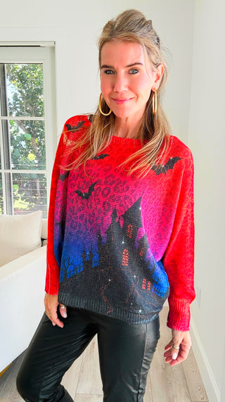 Moonlit Manor Lurex Italian St Tropez Knit Top