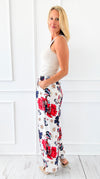 Garden Grove Italian Pant- Red-100 Pants-Italianissimo-Coastal Bloom Boutique, find the trendiest versions of the popular styles and looks Located in Indialantic, FL