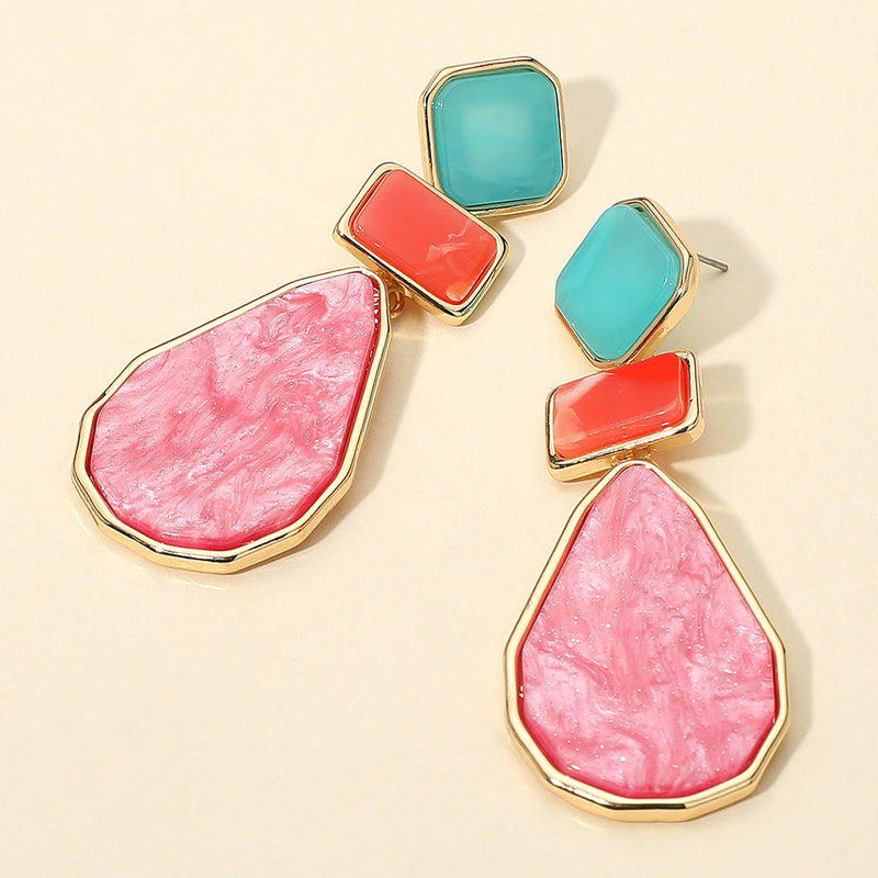 Verdant Glow Drop Earrings - Multi-230 Jewelry-NYW-Coastal Bloom Boutique, find the trendiest versions of the popular styles and looks Located in Indialantic, FL