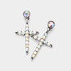 Holographic Cross Dangle Earrings-230 Jewelry-NYW-Coastal Bloom Boutique, find the trendiest versions of the popular styles and looks Located in Indialantic, FL
