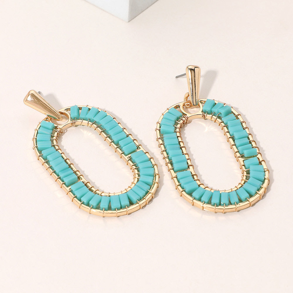 PRE ORDER-Ocean Breeze Drop Earrings-230 Jewelry-NYW-Coastal Bloom Boutique, find the trendiest versions of the popular styles and looks Located in Indialantic, FL