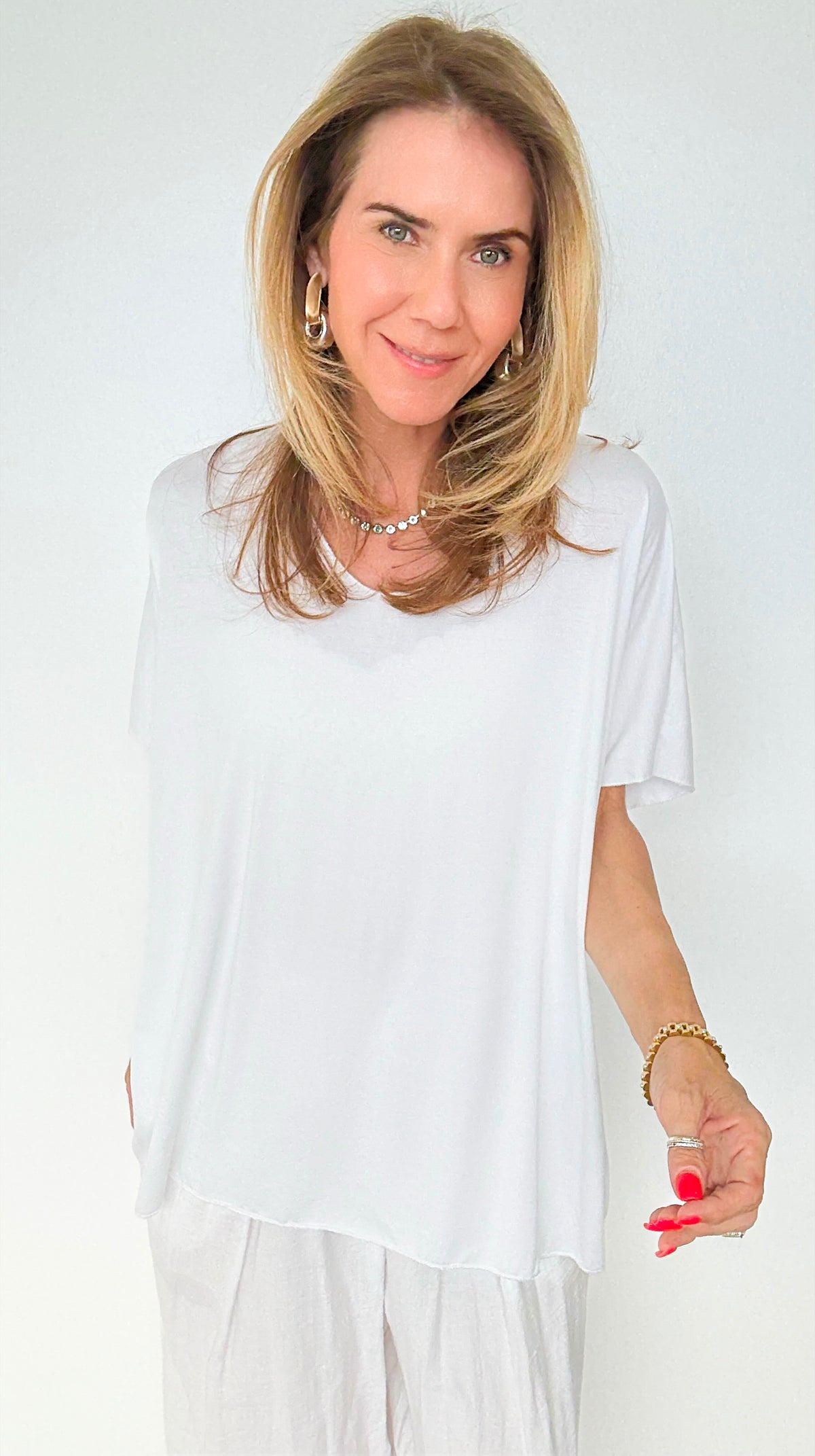 Italian Top Daily Ease Italian Top- White – Coastal Bloom