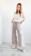 Wild Side Patchwork Pants-170 Bottoms-BucketList-Coastal Bloom Boutique, find the trendiest versions of the popular styles and looks Located in Indialantic, FL