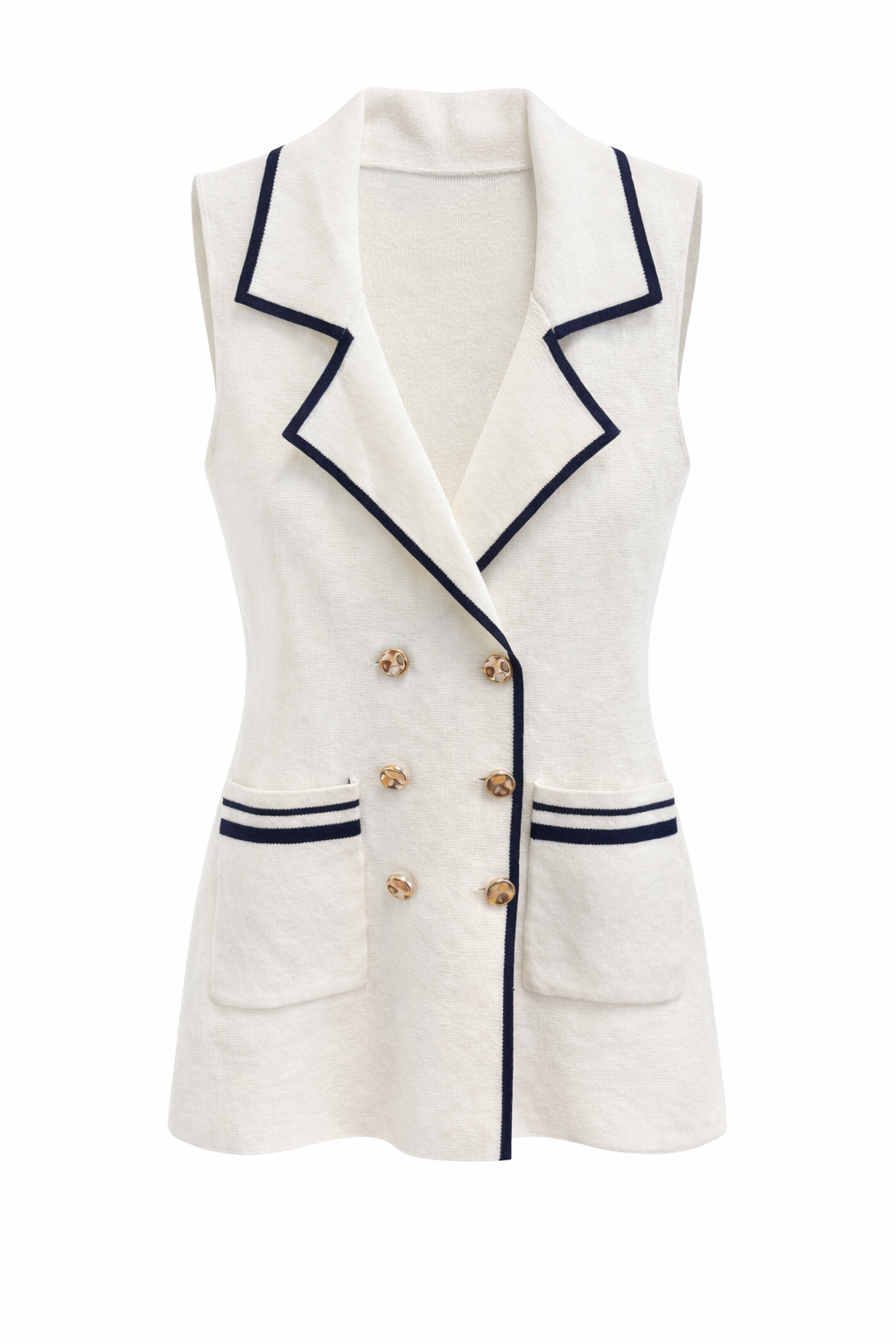 Portside Elegance Knit Vest