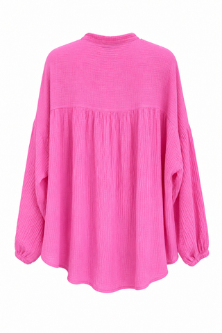 Sun Moon Magic Embroidered Italian Button Top