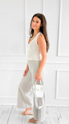 Golden Hour Pants - Grey-170 Bottoms-GLAM-Coastal Bloom Boutique, find the trendiest versions of the popular styles and looks Located in Indialantic, FL