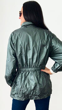 Metallic Lightweight Jacket-160 Jackets-GIGIO-Coastal Bloom Boutique, find the trendiest versions of the popular styles and looks Located in Indialantic, FL