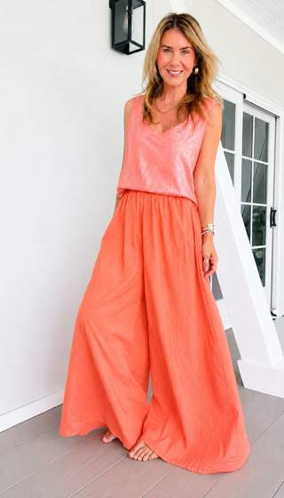 Eternal Sunshine Palazzo Pants - Orange
