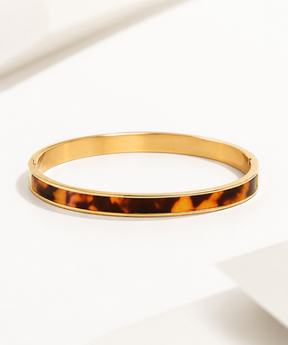 Stainless Steel Tortoise Bangle Bracelet